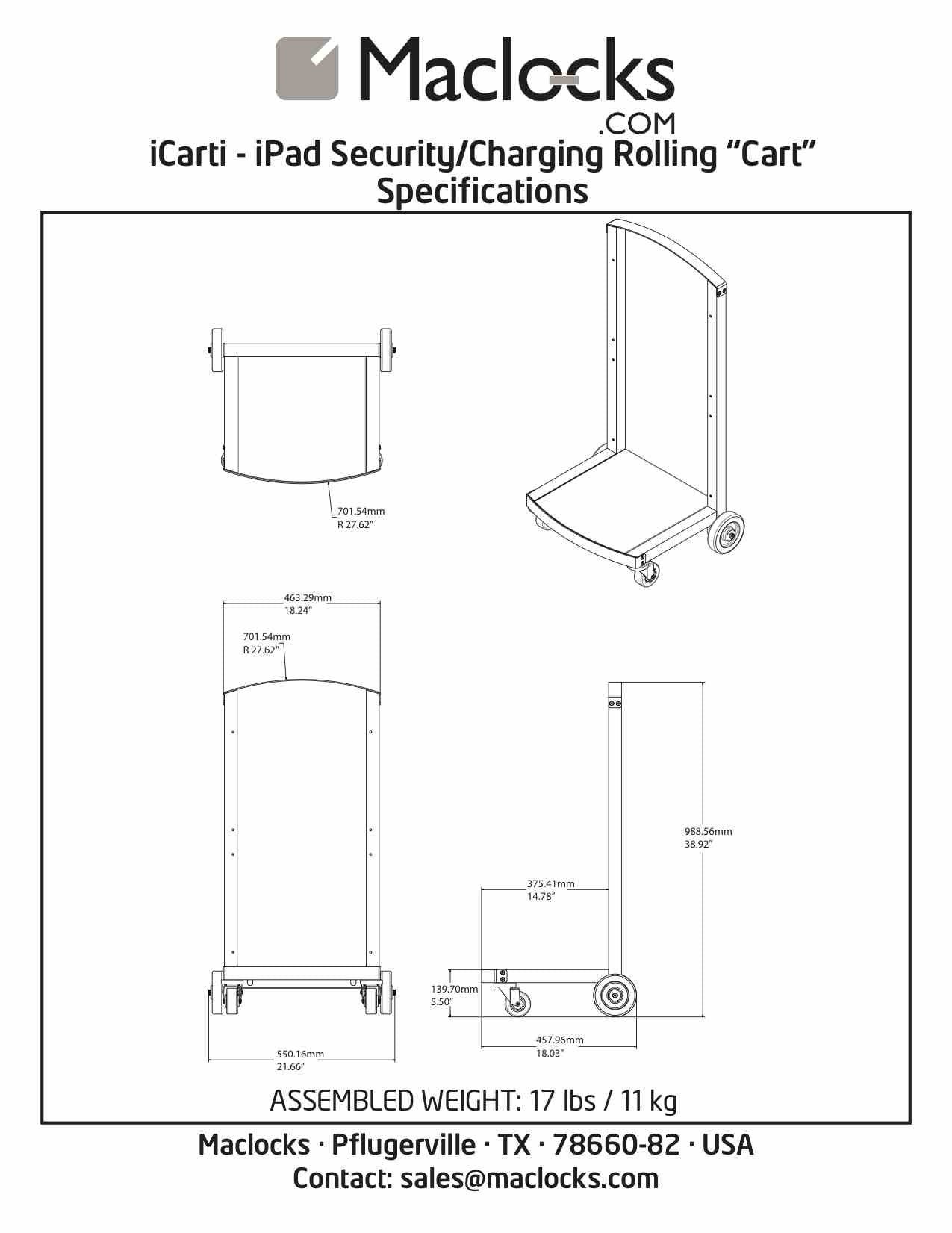 CARTIPAD 16DEV CHARG CABIN/CART SILVER E UNO-EU
