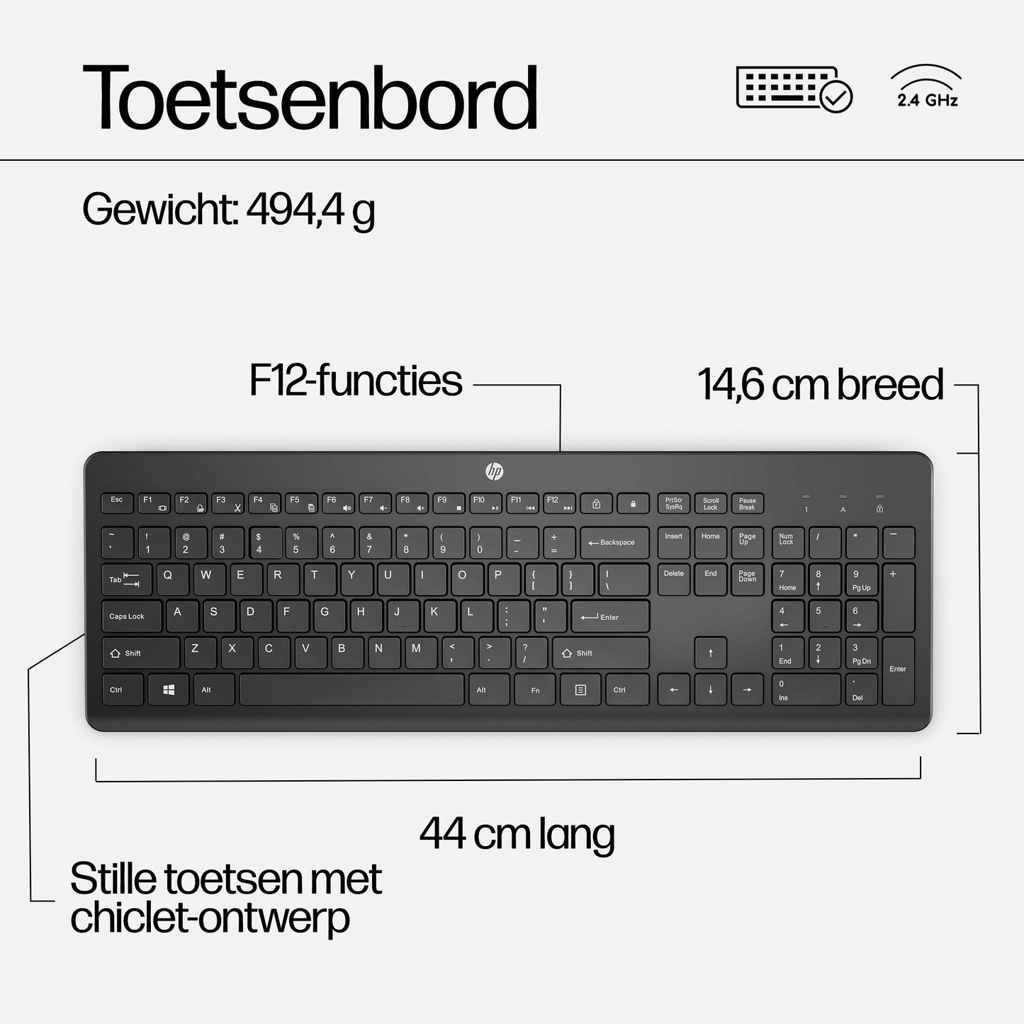 HP 230 WRLS Mouse and Keyboard Combo 3L1F0AA#AC0
