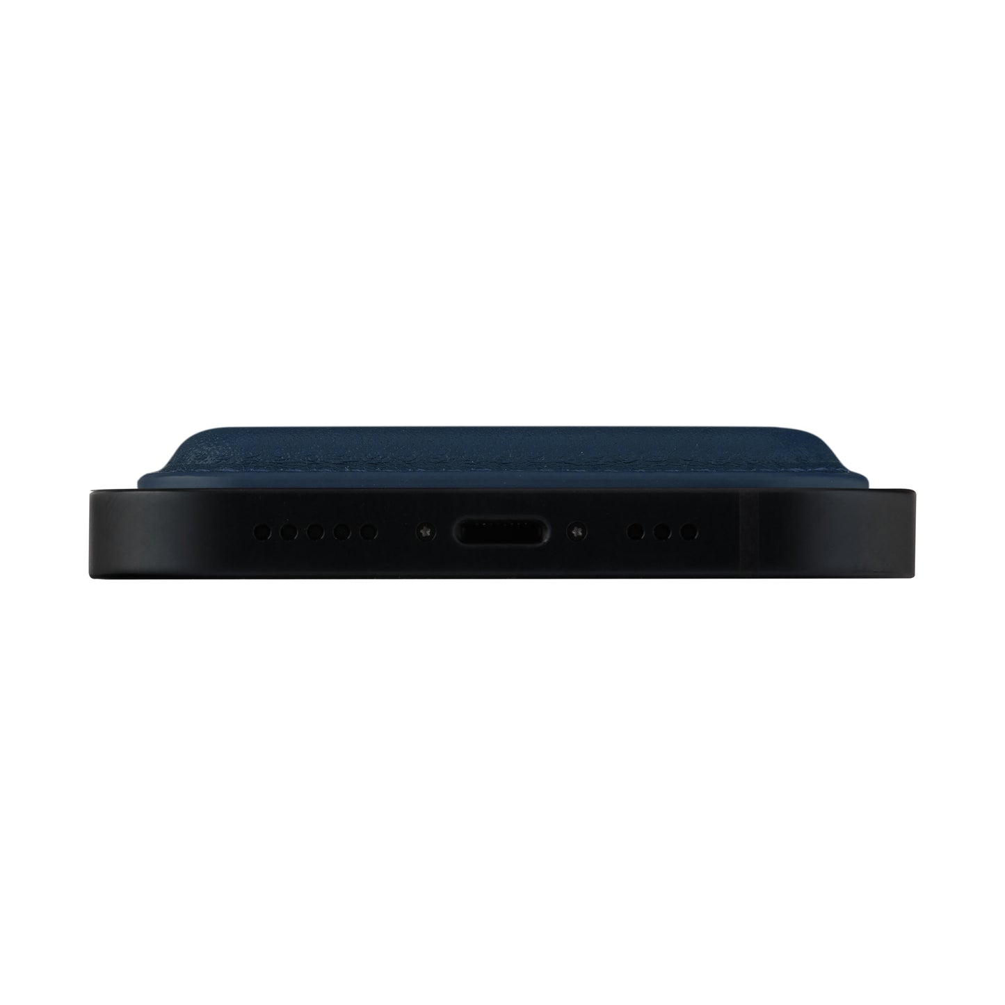 Leather wallet w MagSafe-Blue