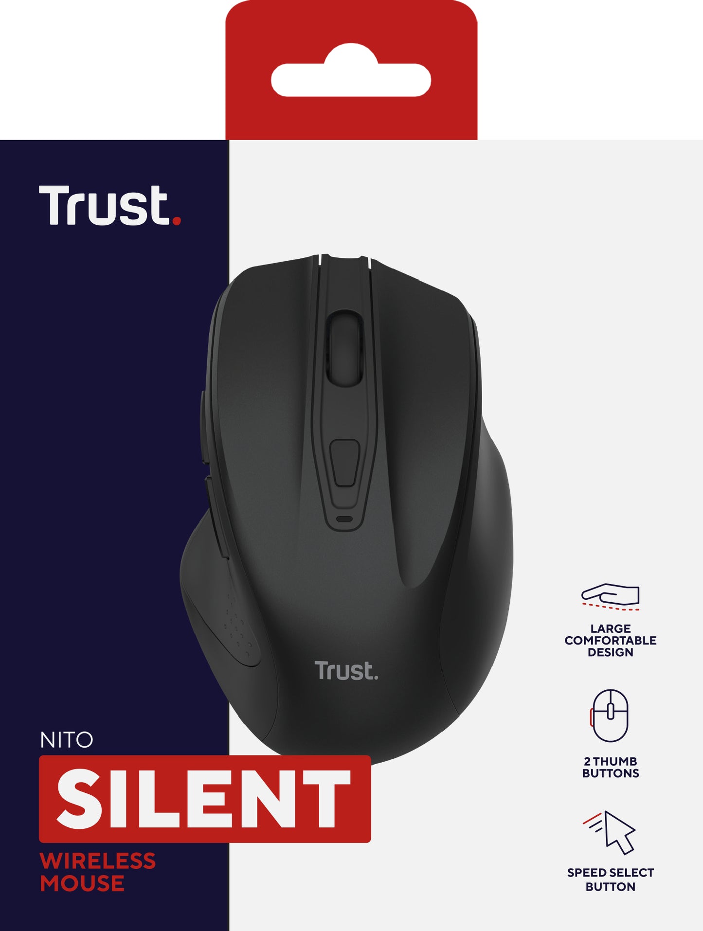 TRUST NITO SILENT WIRELESS MOUSE BLK