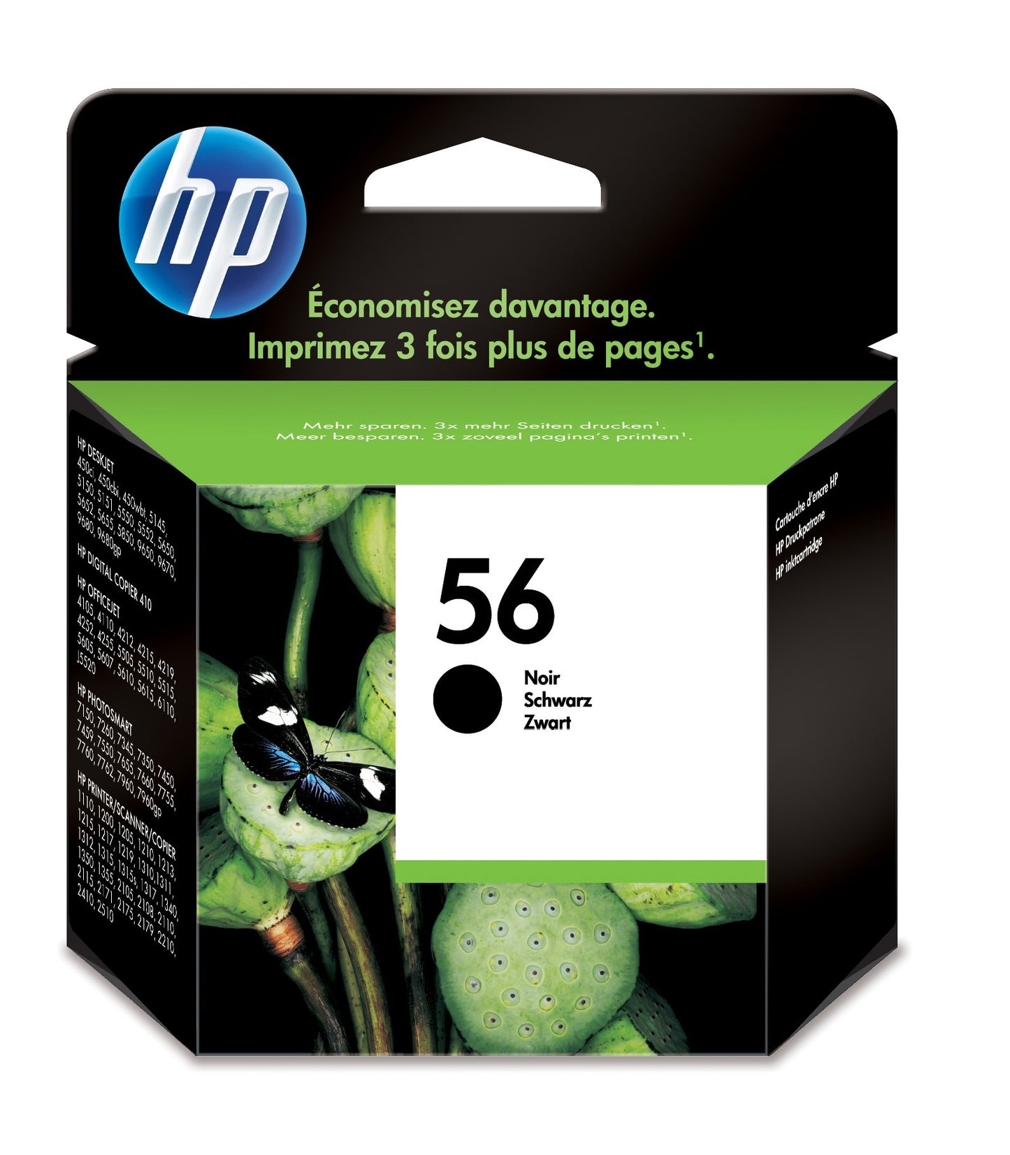 HP Inkt 56 Origineel Zwart C6656AE