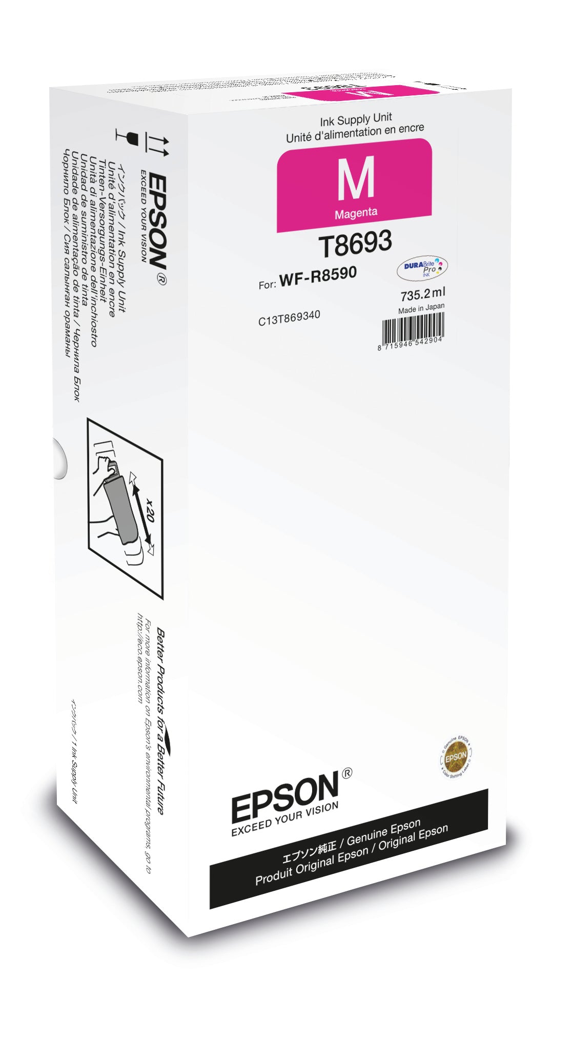 EPSON WorkForce Pro WF-R8590 Magenta XXL Ink Supply Unit