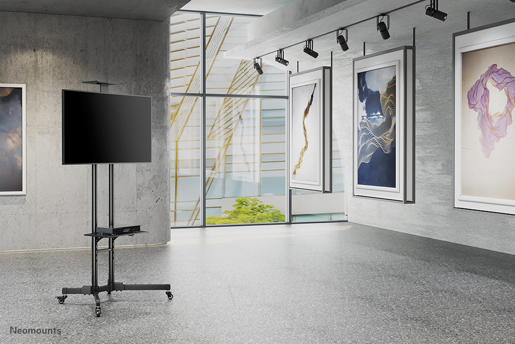 Mobile Flat Screen Floor Stand (height: 155-170 cm)