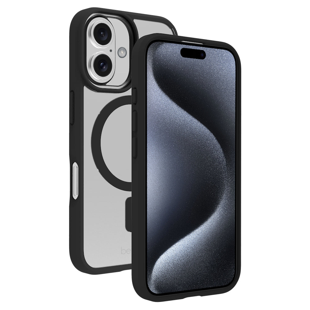 iP 16 Transparant Case Ring Black