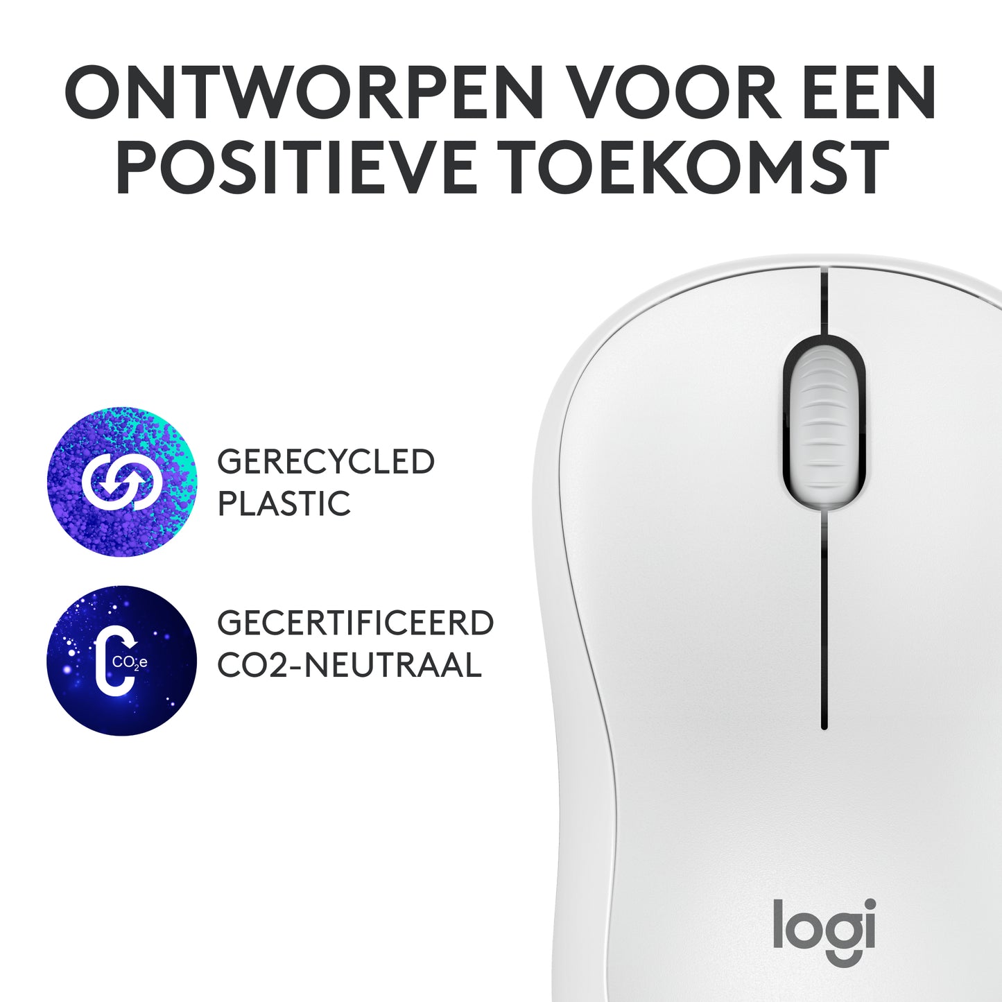 Logitech M240 Stille Bluetooth Muis, 18 maanden batterijduur, voor Windows, macOS, ChromeOS, Compatibel met PC, Mac, Laptop, Tablets - White