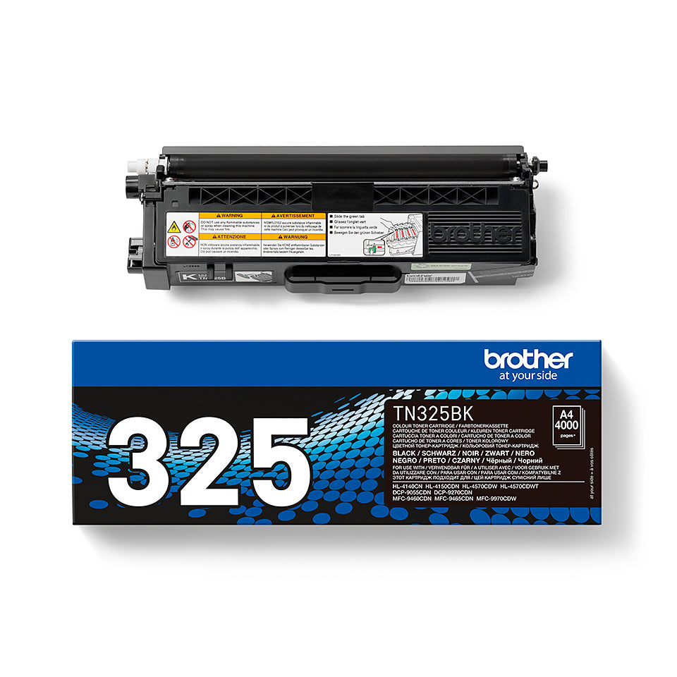 Brother TN325BK tonercartridge zwart met hoge opbrengst