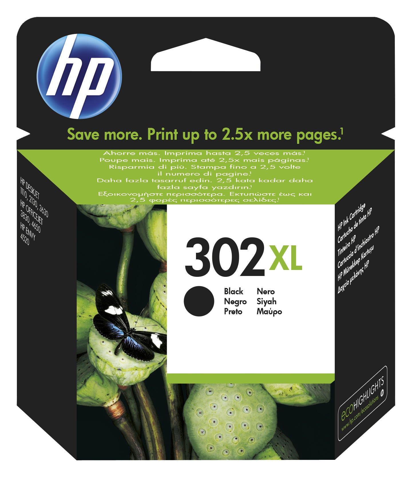 Ink Cartridge 302XLBlack Blister F6U68AE#301