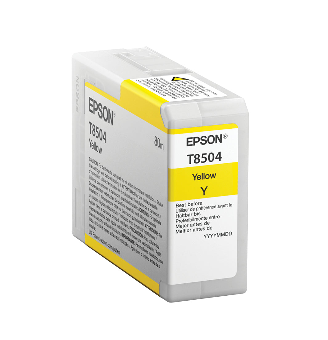 Singlepack Yellow T850400 UltraChrome HD ink 80ml