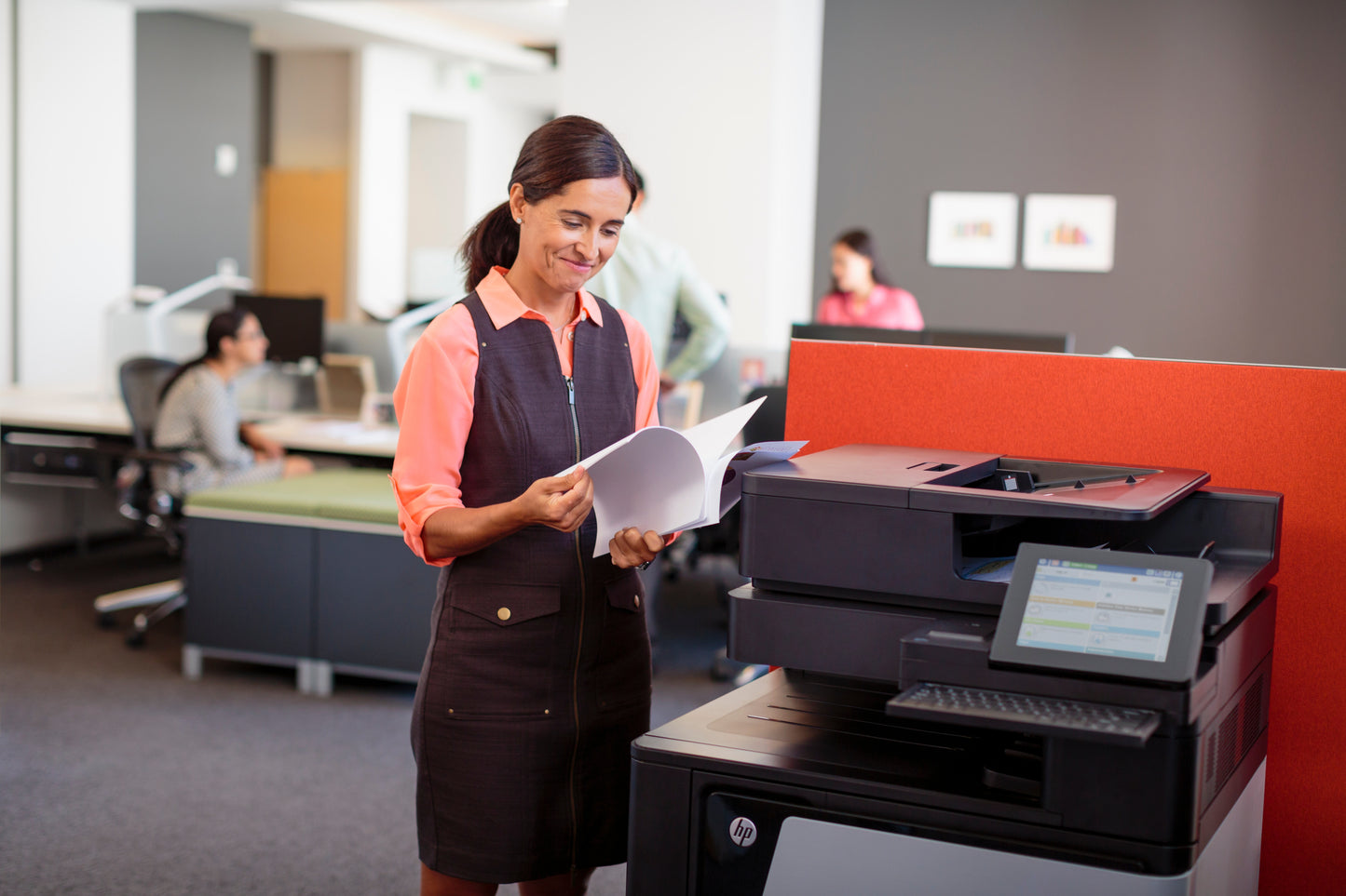 HP CLJ Enterp. MFP A3 up to 45 ppm A4/letter up to 4100 page networking auto dupl. copy and scan flow HP Color LJ Flw MFP M880z+ Prntr Govt