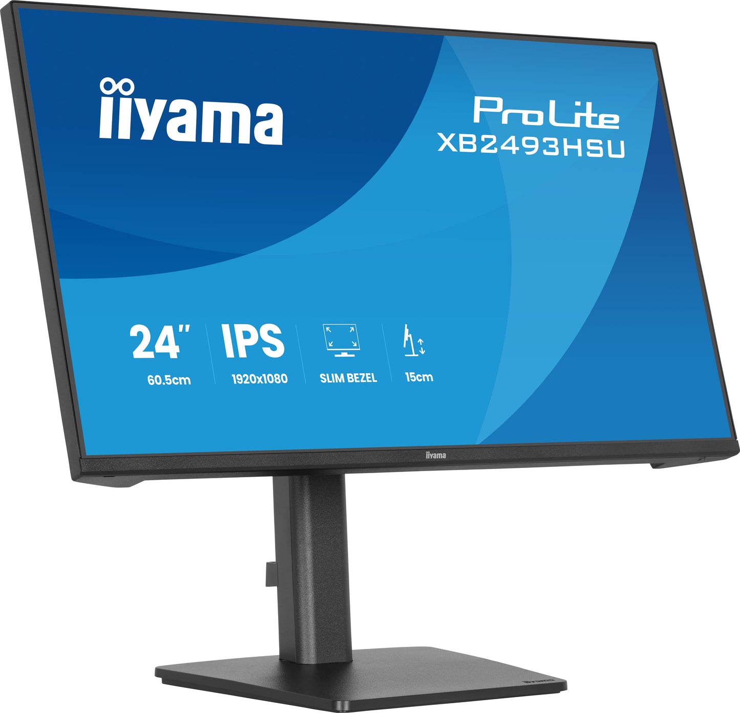 IIYAMA XB2493HSU-B1 24inch IPS FHD 120Hz 350cd/m2 1ms 1500:1 Speakers HDMI DP Speakers USB 2x2.0 15cm Height Adj.