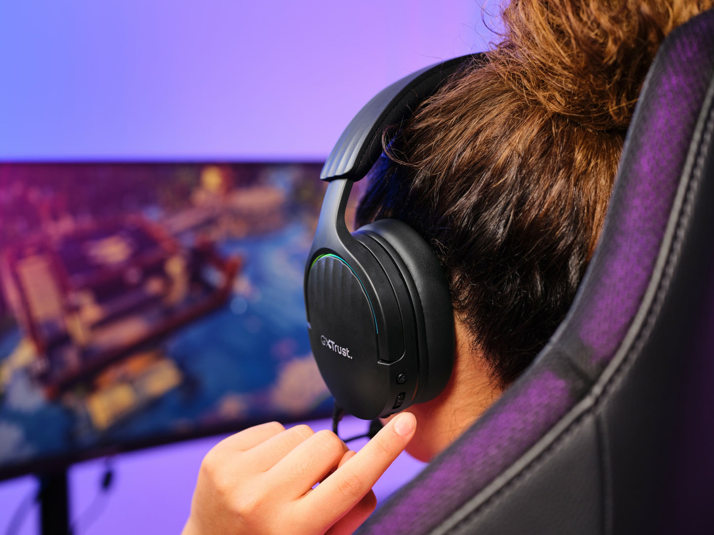 Trust GXT491 FAYZO WIRELESS HEADSET Zwart