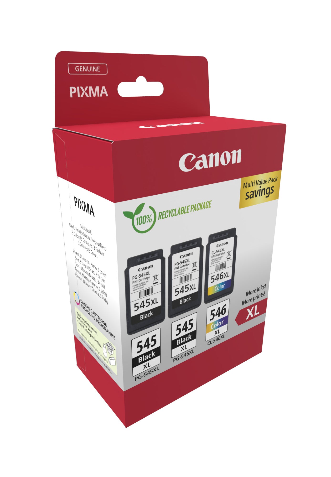 CANON PG-545XL x2 /CL-546XL MULTI