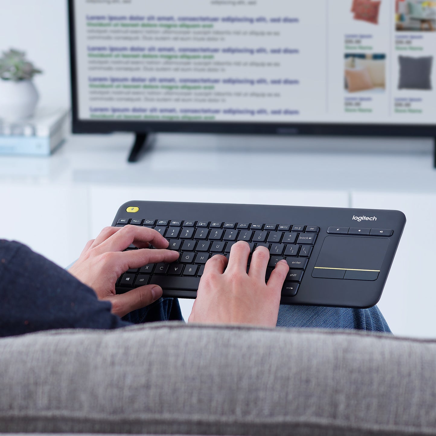 Logitech wireless touch keyboard K400 Plus