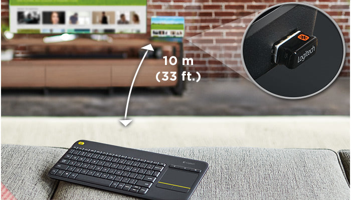 Logitech wireless touch keyboard K400 Plus