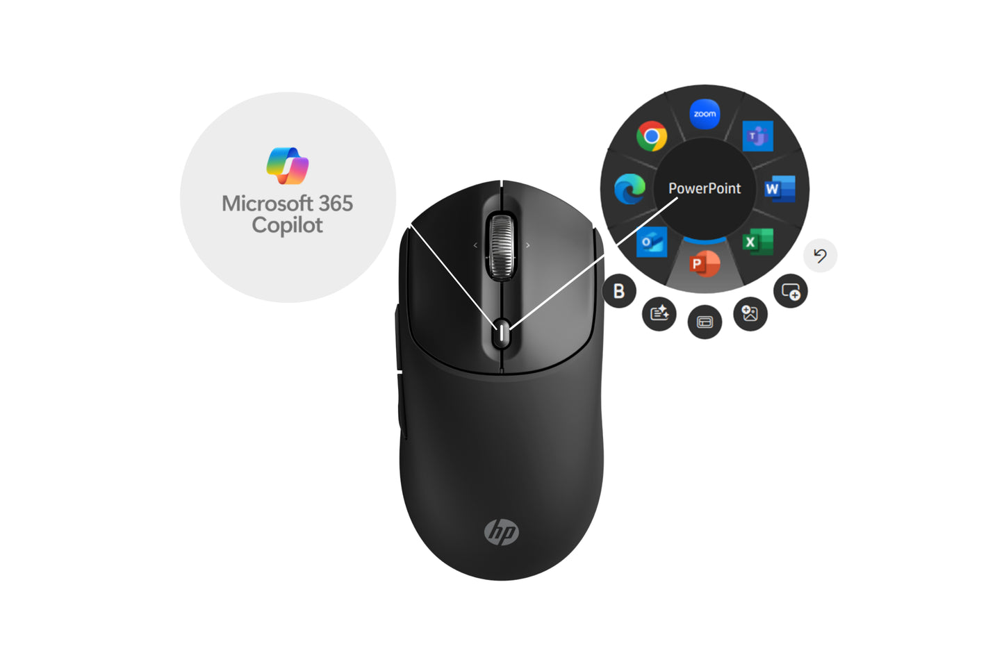 HP 700 Rechargeable Wireless Mouse AZ7B0AA#ABB