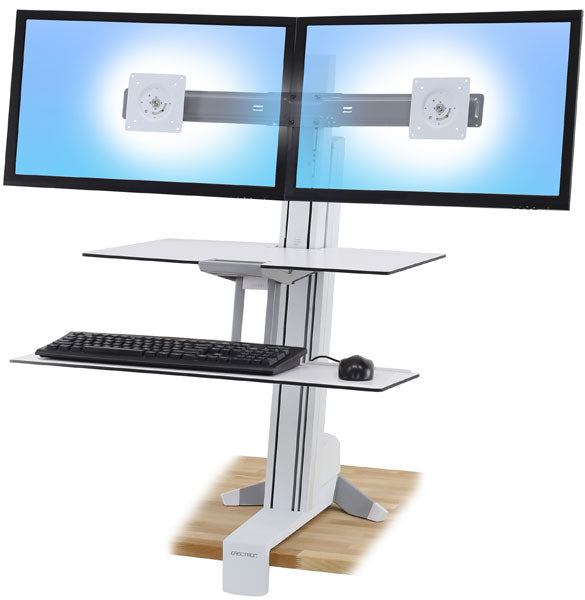 WORKFIT-S DUAL SIT-STND WORKSURFACE WHIT 33-349-211