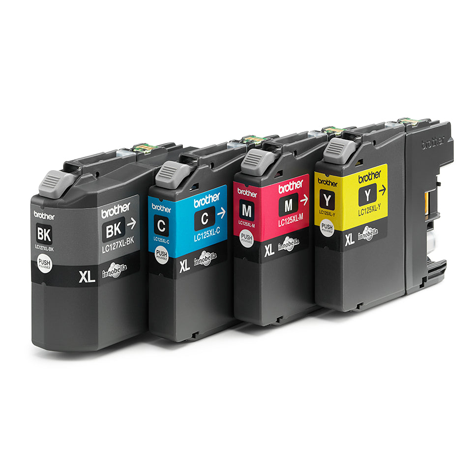 Brother LC127XLVALBP inktcartridge pakket cyaan / magenta / geel / zwart