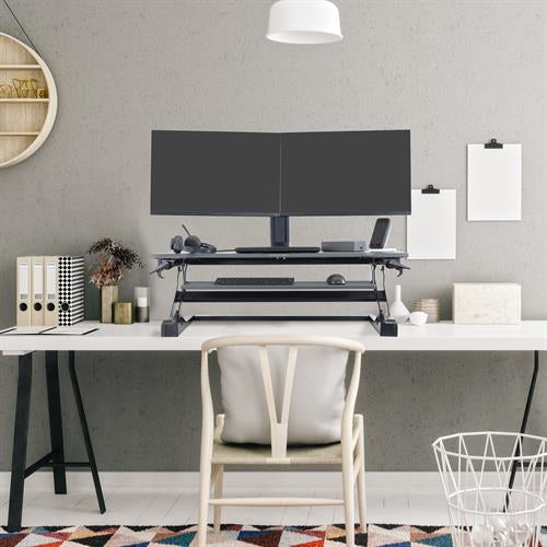 WORKFIT TL BLACK SIT STAND TABLETOP 33-406-085