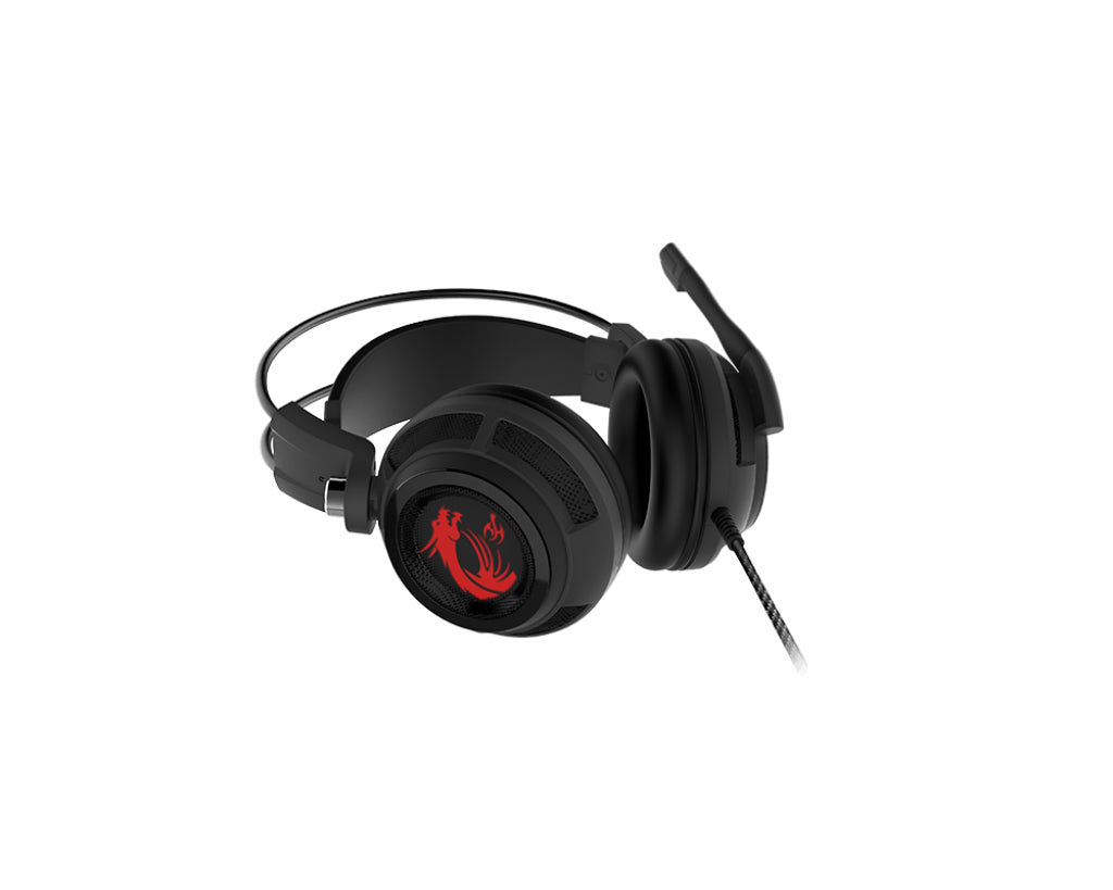 MSI DS502 Gaming Headset virtiual 7.1 surround sound USB mic