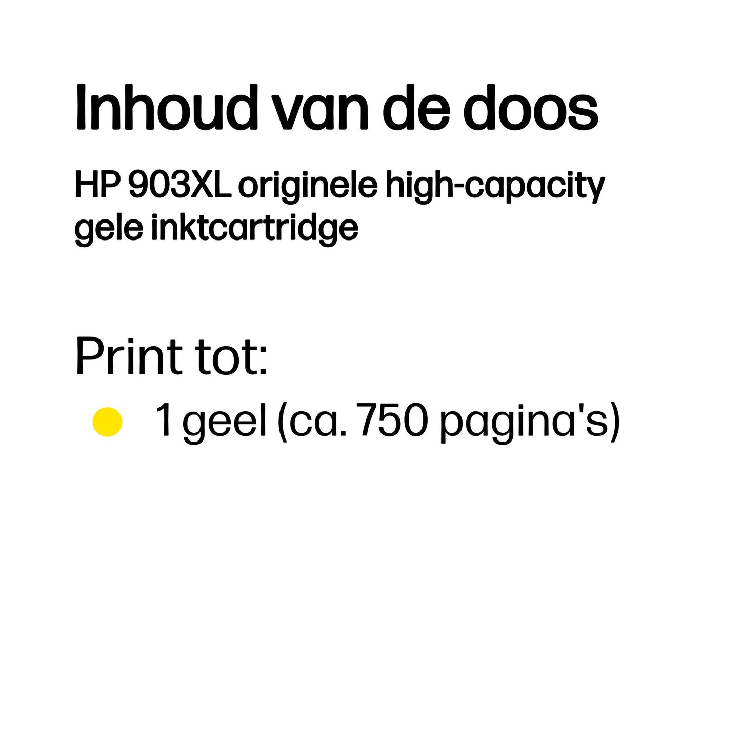 HP 903XL High Yield Yellow Original Ink Cartridge