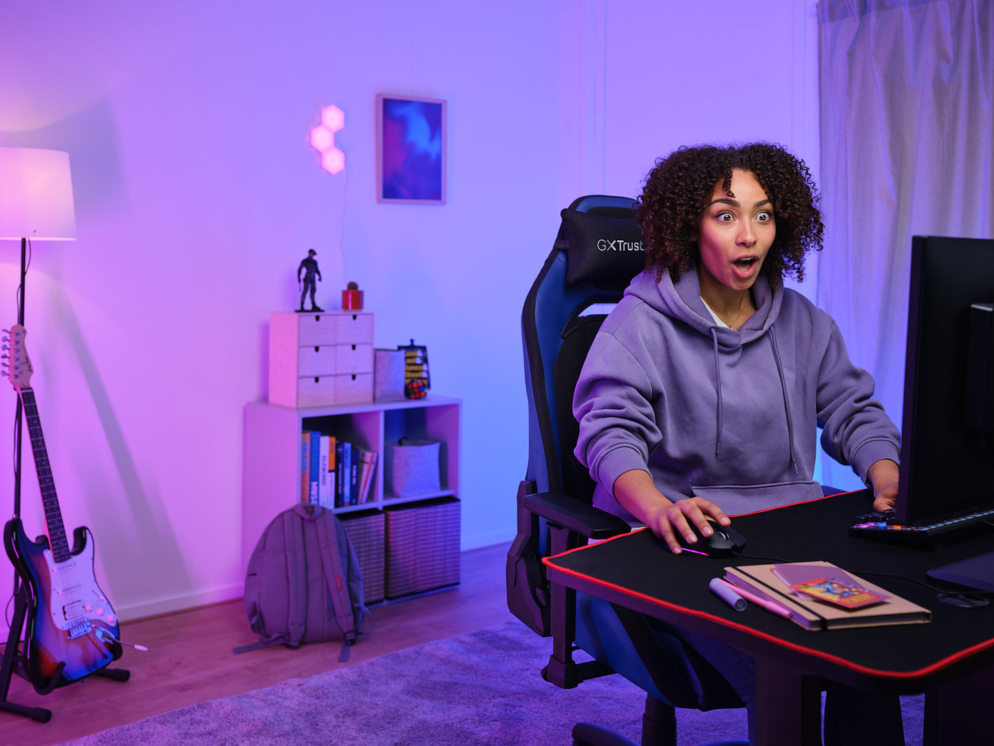 TRUST GXT714B RUYA GAMING CHAIR BLUE