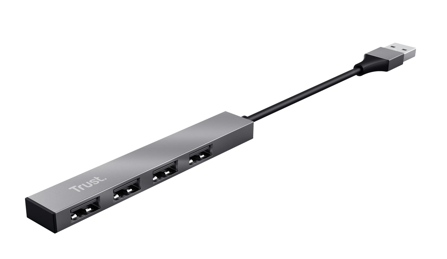Trust Halyx Aluminium 4-Port Mini USB Hub