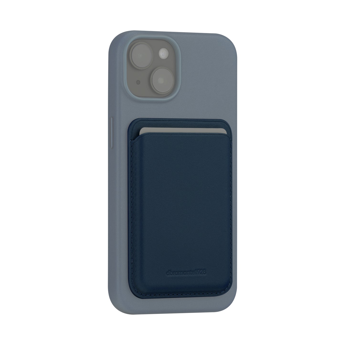 Leather wallet w MagSafe-Blue