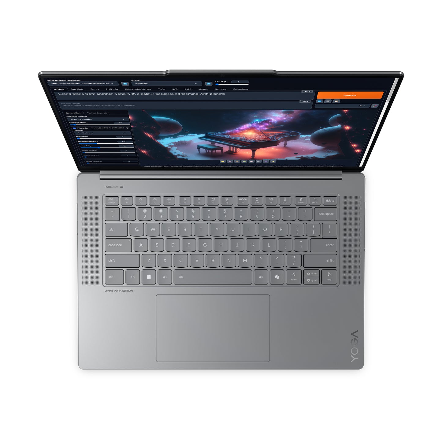 Lenovo Yoga Slim 7 15ILL10, 15.3 2.8K OLED, Intel Core Ultra 7 258V, 47 NPU TOPS, 32GB, 1TB PCIe NVMe SSD, Intel Arc Graphics 140V, W11H, G