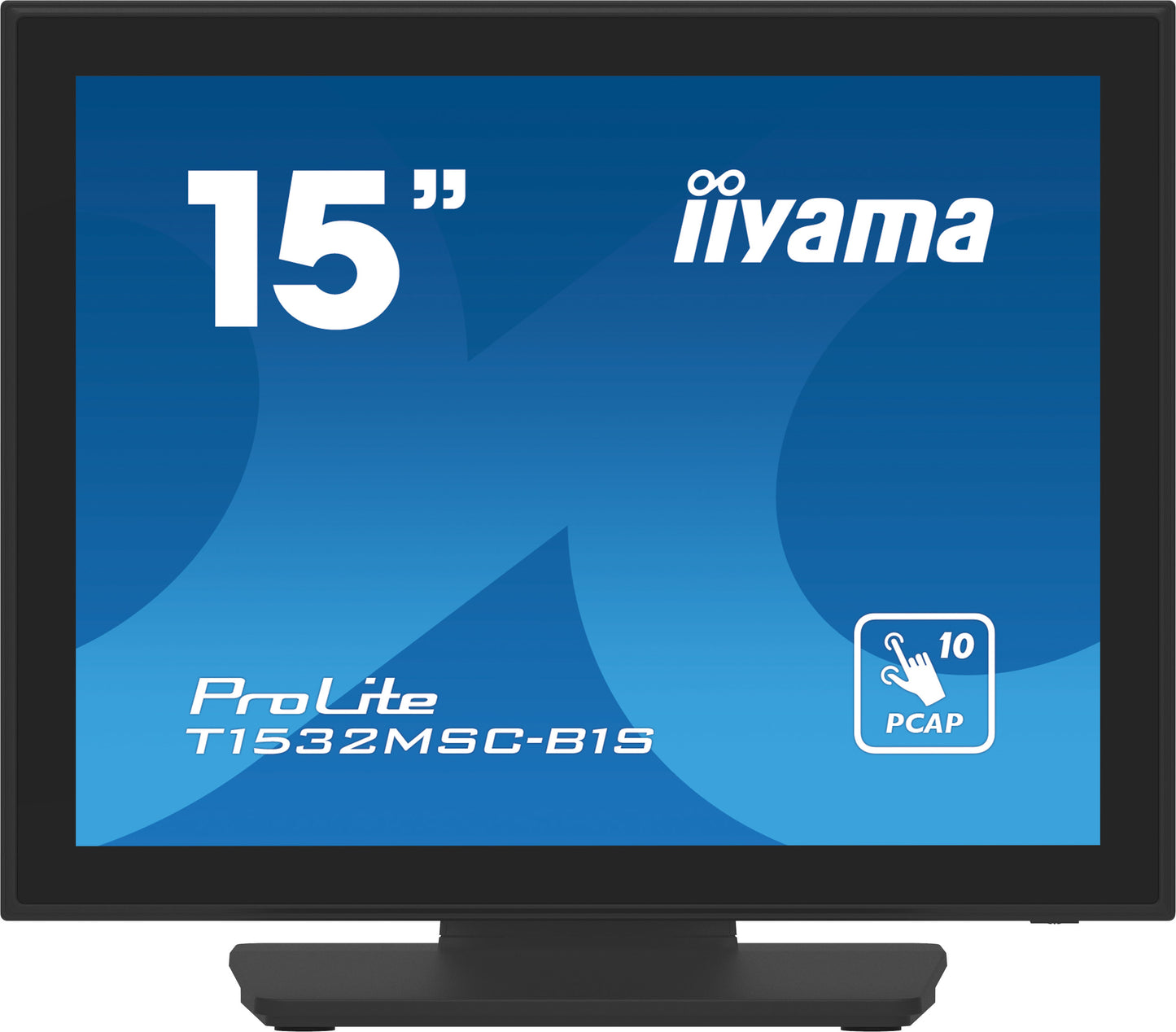 IIYAMA 15  PCAP Bezel Free Front, 10P Touch, 1024x768, Speakers, VGA, DisplayPort, HDMI,330cd/m² (with touch), USB Interface, Built-In Power