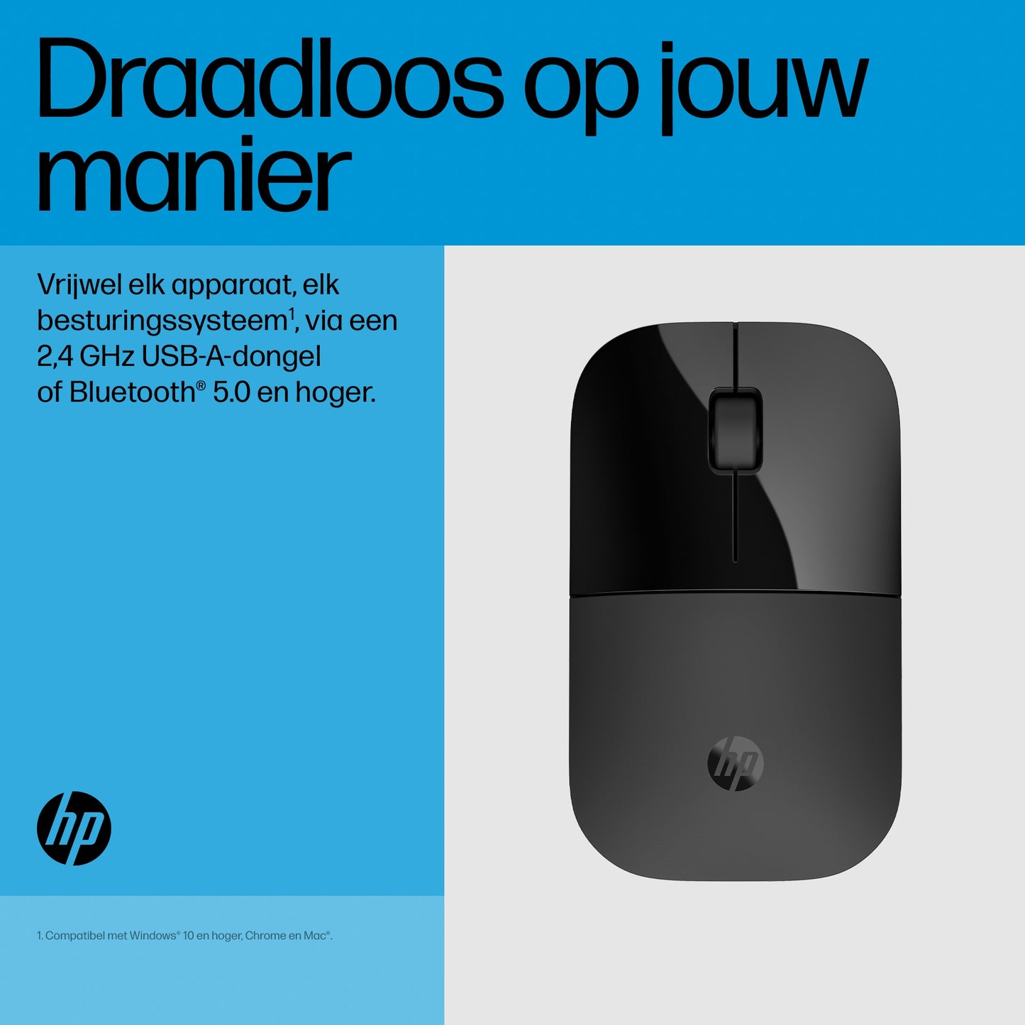 HP Z3700 Dual BLK Wireless Mouse EMEA-IN 758A8AA#ABB