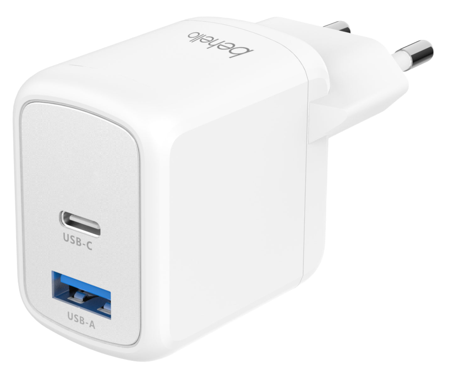 BeHello Charger USB-C GAN 45W USB-A Whte