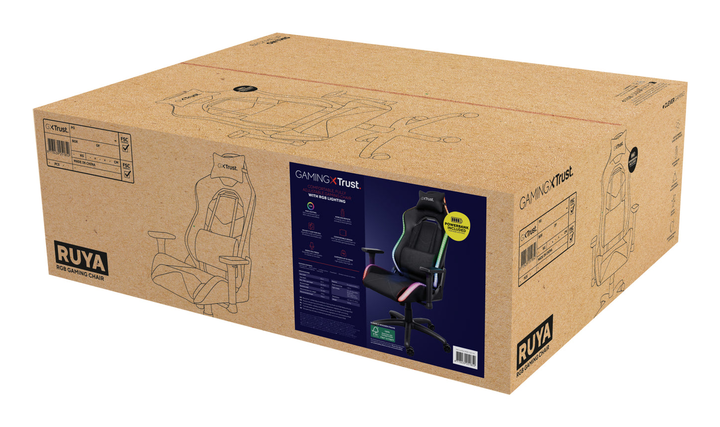 GXT719 RUYA RGB GAMING CHAIR BLACK
