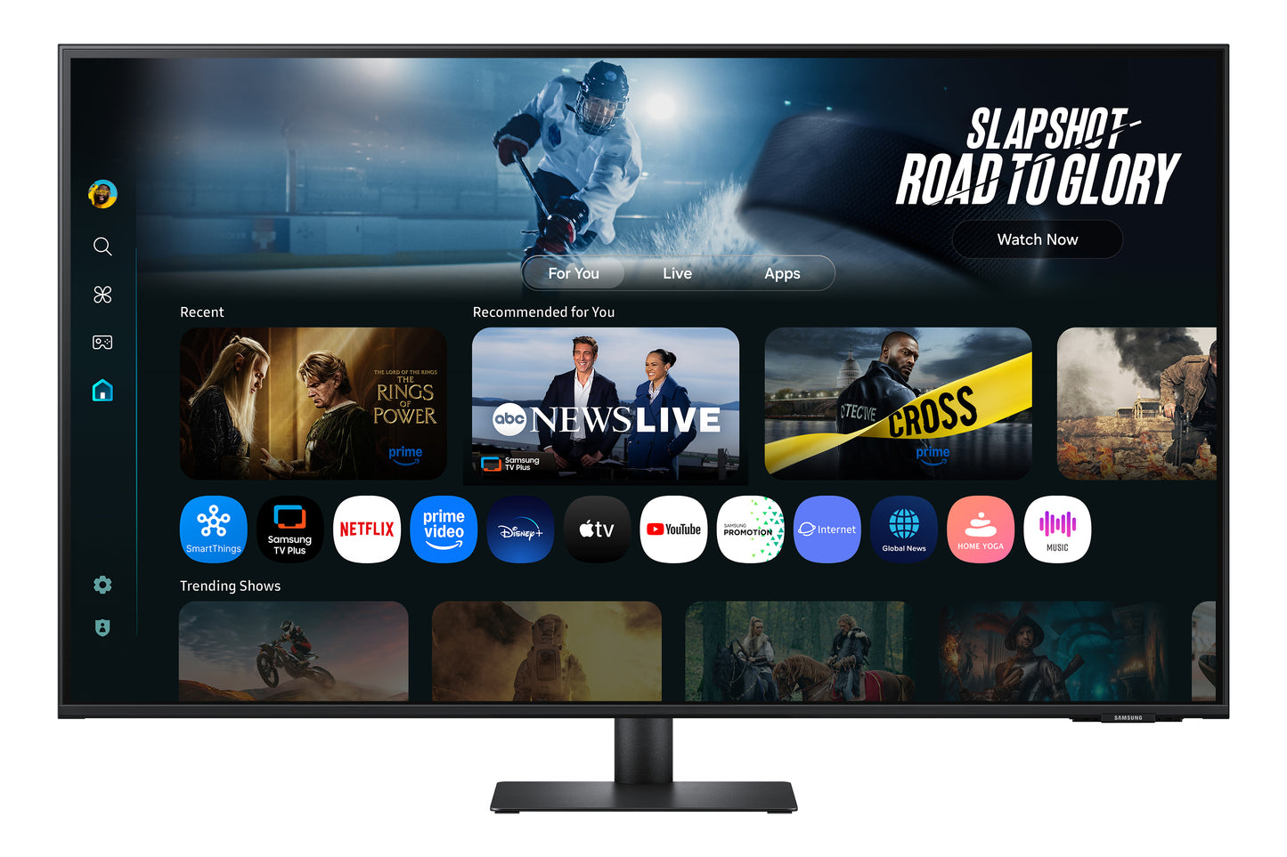 SAMSUNG SMART MONITOR M70F 43 4K USB-C (90W) - BLACK