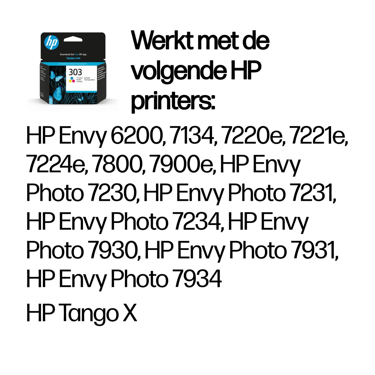 HP 303 Tri-color Original Ink Cartridge