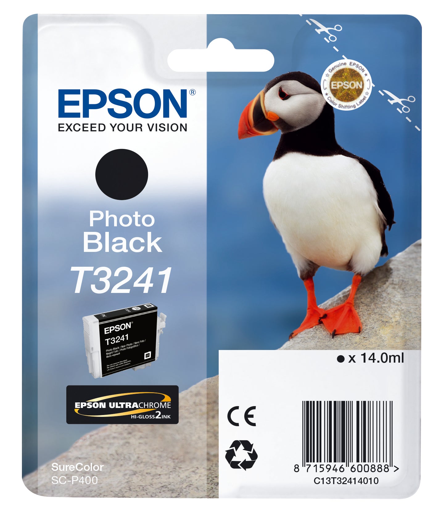 EPSON T3241 Photo zwart inkt cartridge