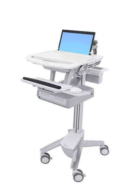STYLEVIEW LAPTOP CART DOUBLE DRAWER SV43-11A0-0