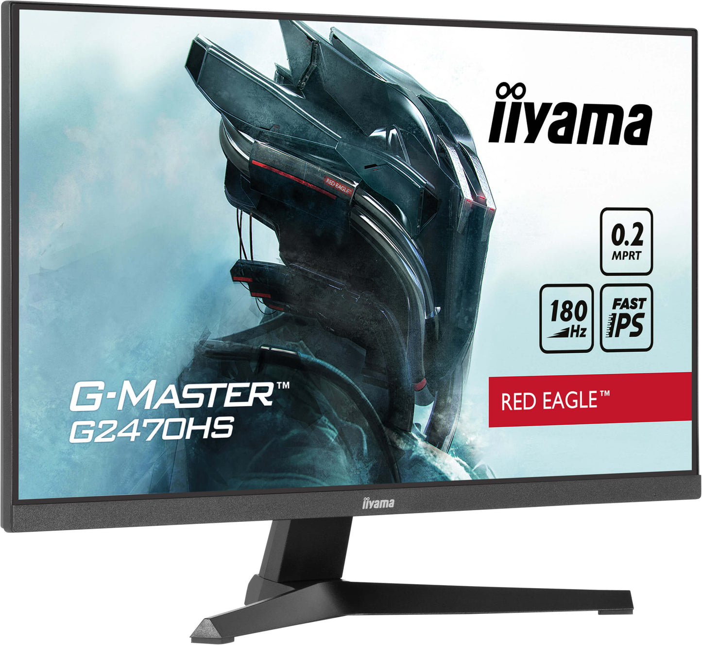 IIYAMA G-MASTER G2470HS-B1 23.8, 60.5cm Fast IPS 1920 x 1080 @180Hz (2.1 megapixel Full HD, DisplayPort) 16:9 300 cd/m² 1000:1  0.2ms HDMI
