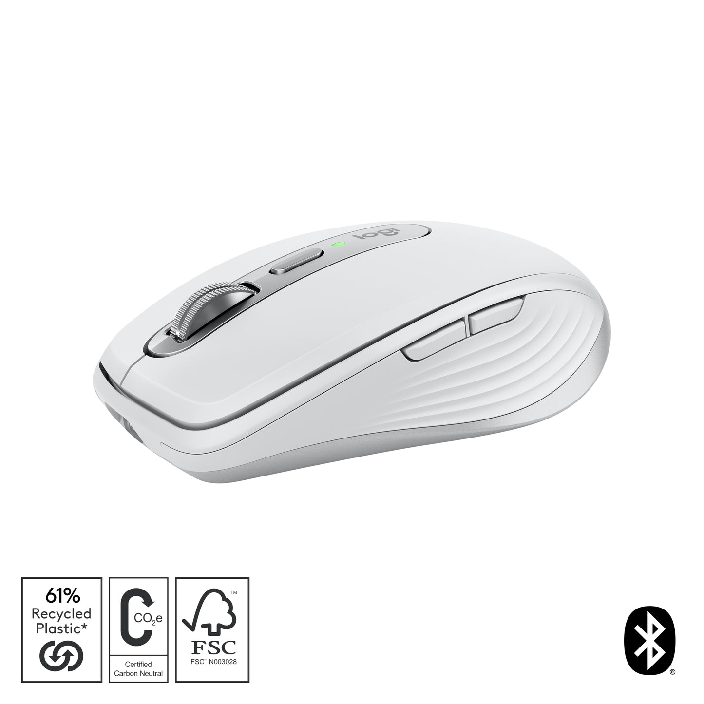 Logitech MX Anywhere 3S wireless mouse - Silent - Pale Grey