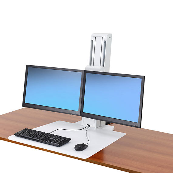 WORKFIT-SR DUAL MONITOR (WHITE) 33-407-062