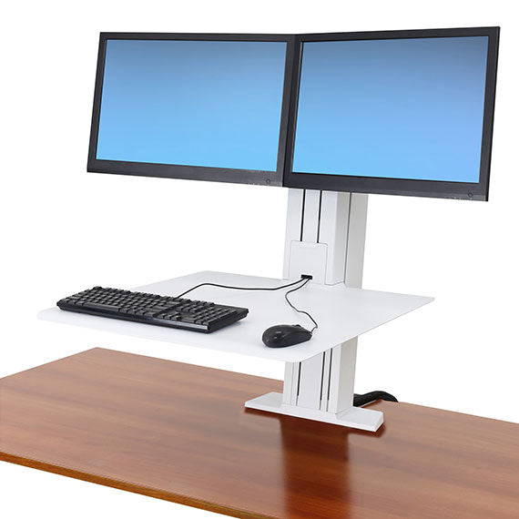 WORKFIT-SR DUAL MONITOR (WHITE) 33-407-062