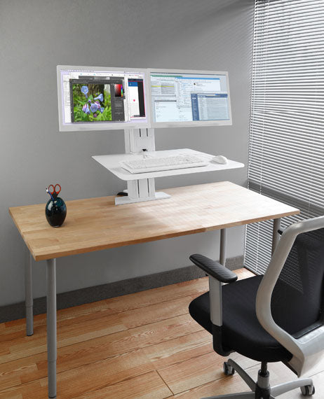 WORKFIT-SR DUAL MONITOR (WHITE) 33-407-062