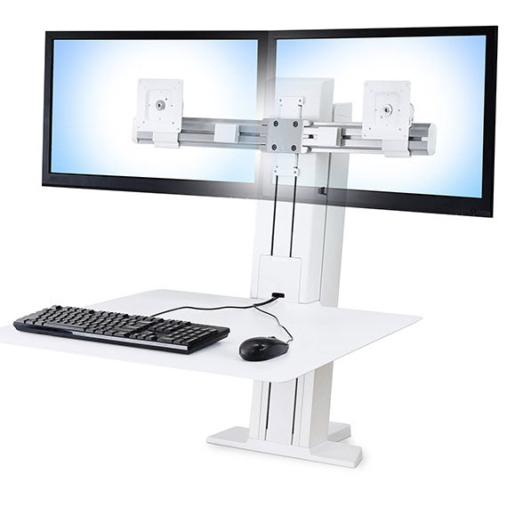 WORKFIT-SR DUAL MONITOR (WHITE) 33-407-062