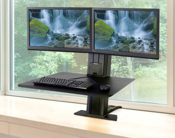 WORKFIT-SR DUAL MONITOR (BLACK) 33-407-085