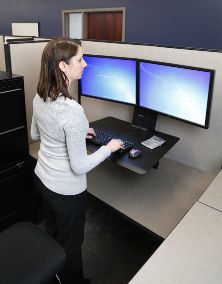 WORKFIT-SR DUAL MONITOR (BLACK) 33-407-085