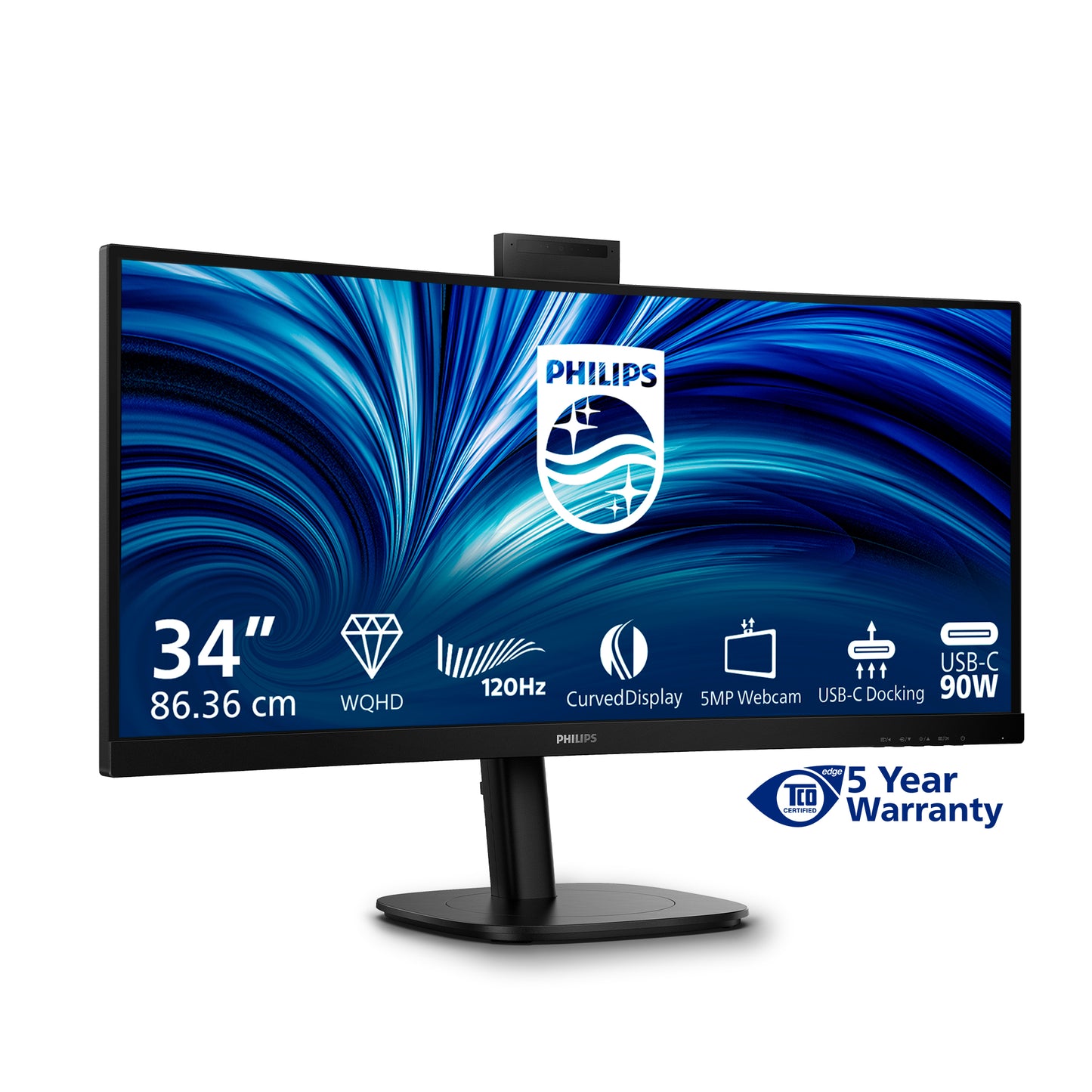 PHILIPS 34in B LINE USBC DOCK MONITOR WE 34B2U3600CH/00