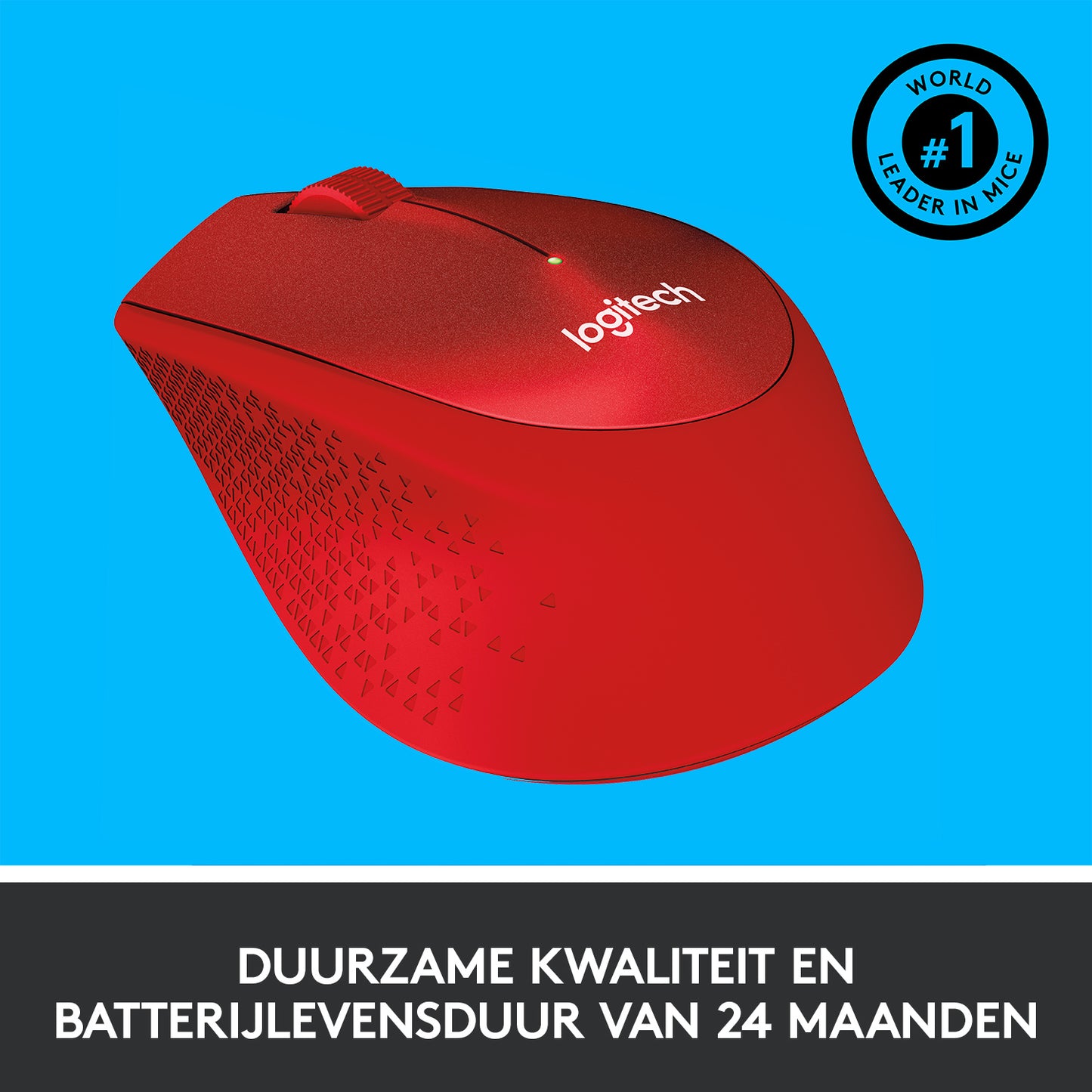 Logitech Wireless Mouse M330 Silent Plus Red