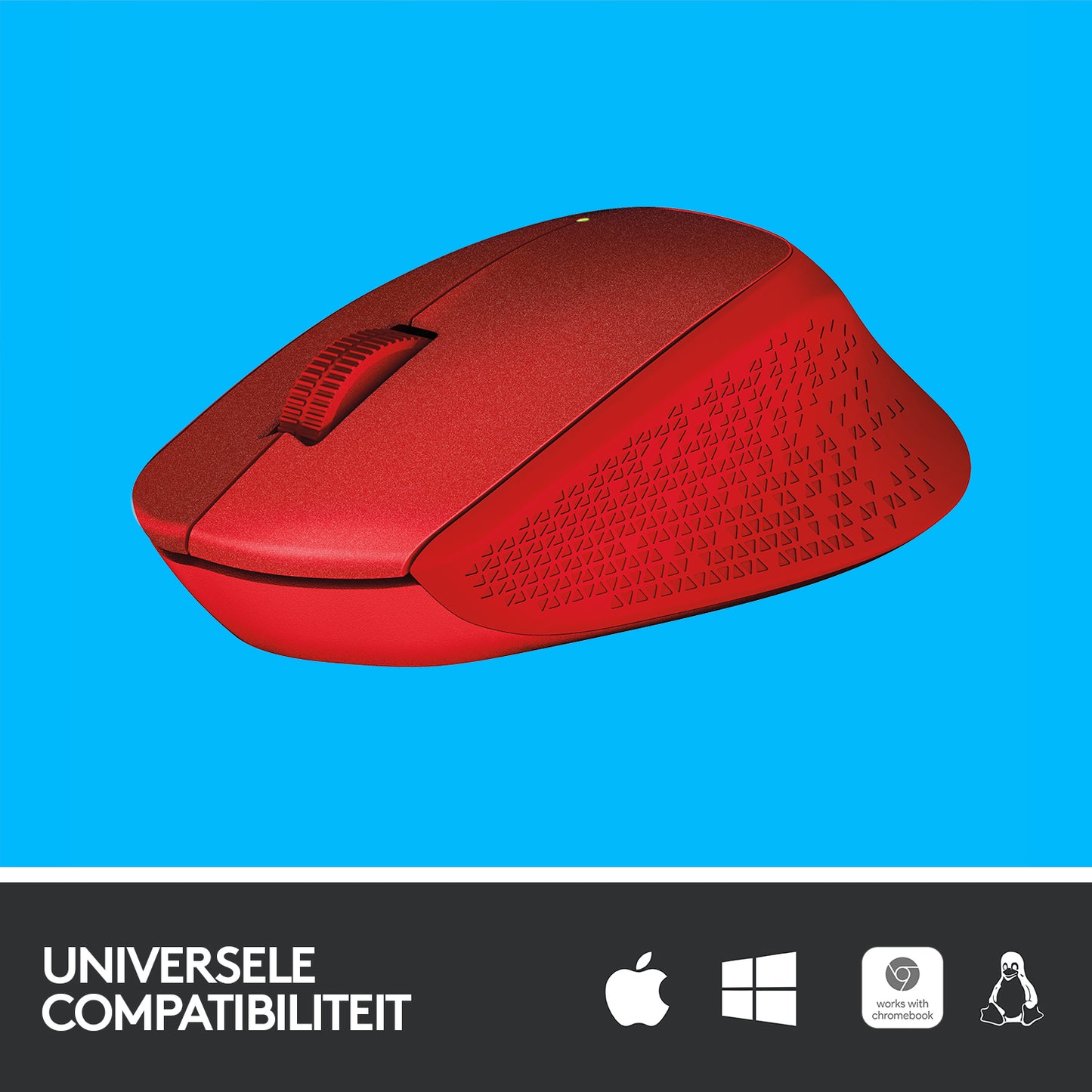Logitech Wireless Mouse M330 Silent Plus Red