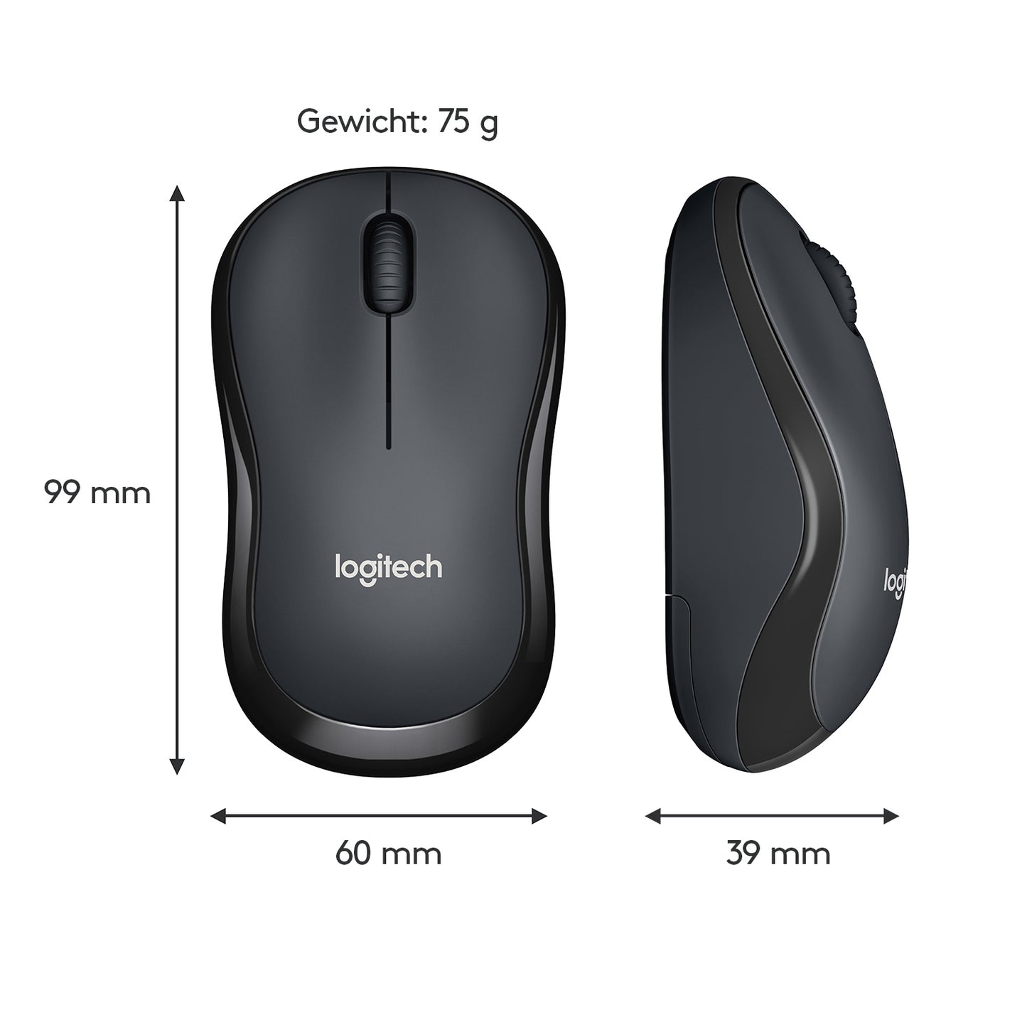 Logitech Wireless Mouse M220 Silent Black