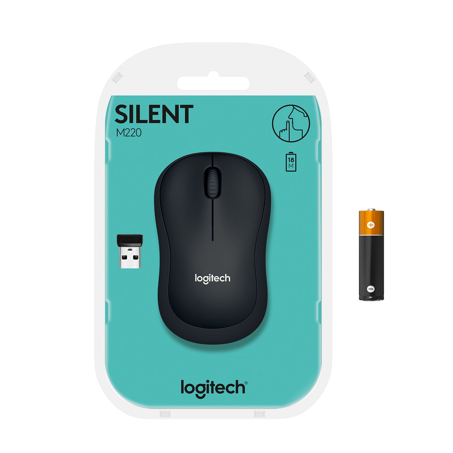 Logitech Wireless Mouse M220 Silent Black