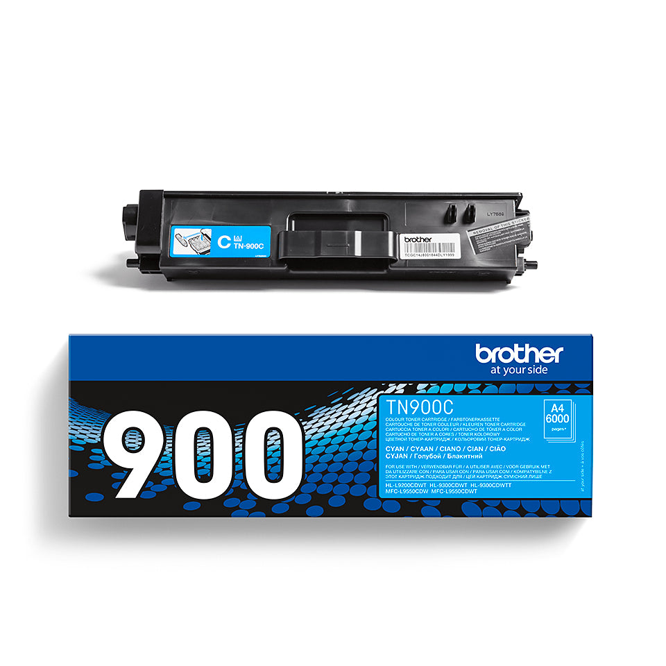 TN900C - Cyaan - origineel - tonercartridge - voor MFC-L9550CDW. MFC-L9550CDWT:HL-L9200CDWT. L9300CDWTT